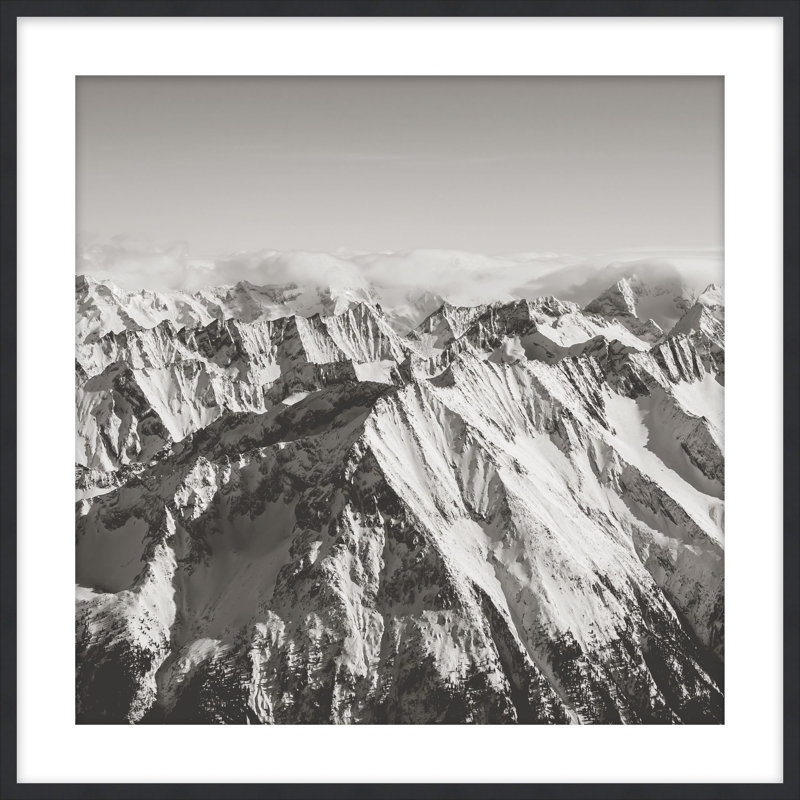 Snowscape 6, reproduction d'art encadrée, H 33,5 po x l 27,5 po