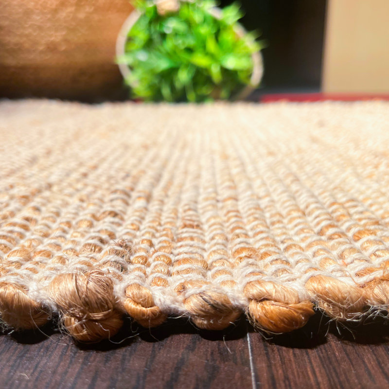 Aleksei Jute Area Rug, Runner 2' x 5', Ivory