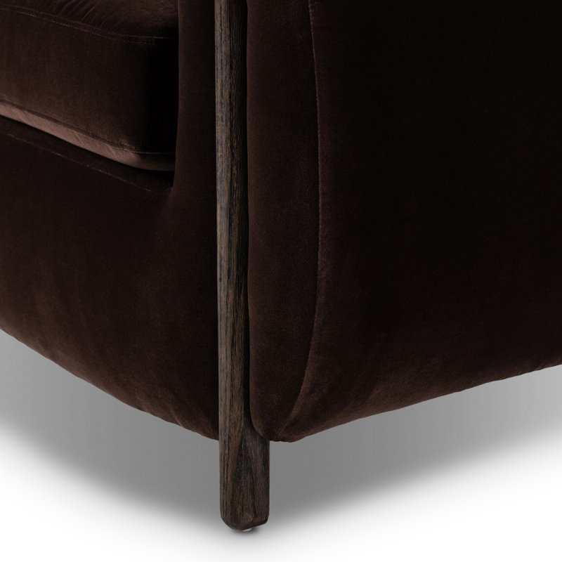 Lyla Chair-Valencia Camel, Surrey Cocoa Cotton Blend