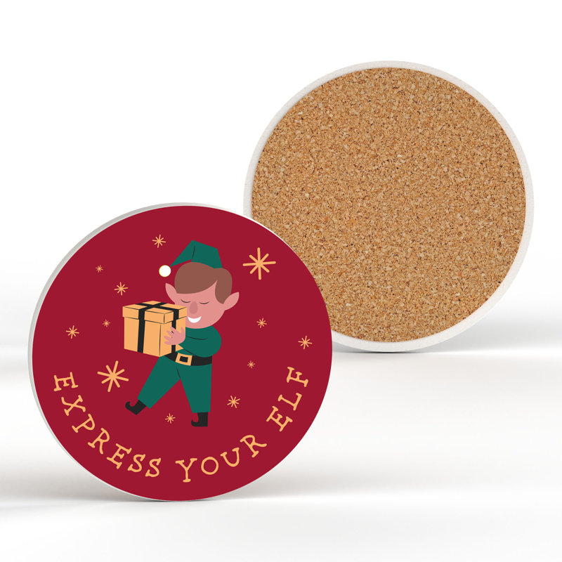 Carley Ceramic Round 1 Piece Coaster