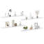 Ensemble de 4 tablettes flottantes murales en MDF blanc-128525617-128525615