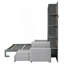 Queen Size Murphy Bed, Wall Bed With Sofa And Shelves-825849052