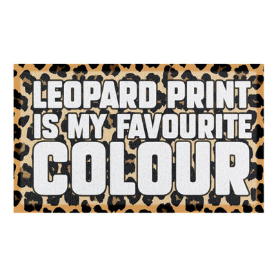 Wetzel Non-Slip Animal Print Doormat