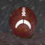 «Football Ball - American Still Life», impression mat encadrée
