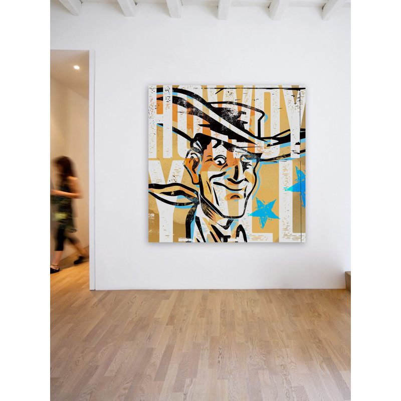 " Howdy Yall Vic " by Rick Martin, 18" H x 18" W x 1.5" D