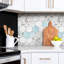 Napavine 50 x 100 cm PVC Tile in Blue