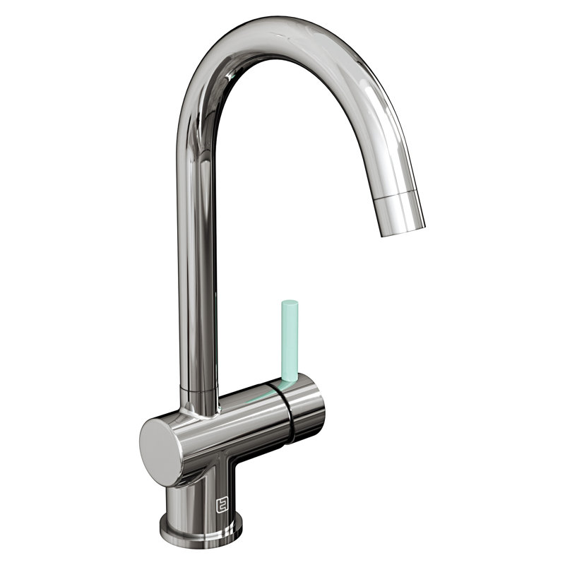 Belfry Kitchen Astoria Kitchen Faucet, Chrome/Pepper Mint