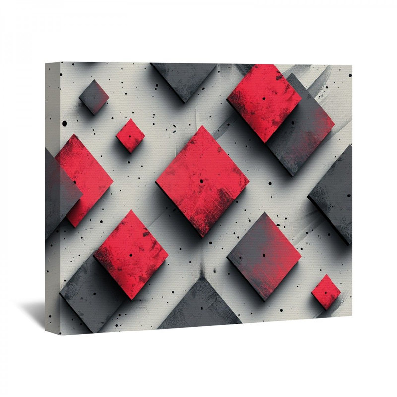 «D Cubes» sur, H 20 po x l 30 po x P 3 po