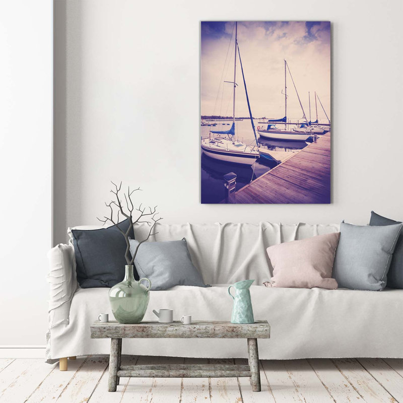 Yachts - Wrapped Canvas Print