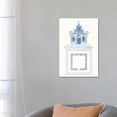 Pagoda Design I by Vision Studio - Wrapped Canvas Print