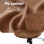 Fauteuil de bureau en cuir polyuréthane sans accoudoirs, fauteuil de bureau ergonomique et pivotant à hauteur réglable-130703136