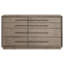 Commode 8 tiroirs Taupe
