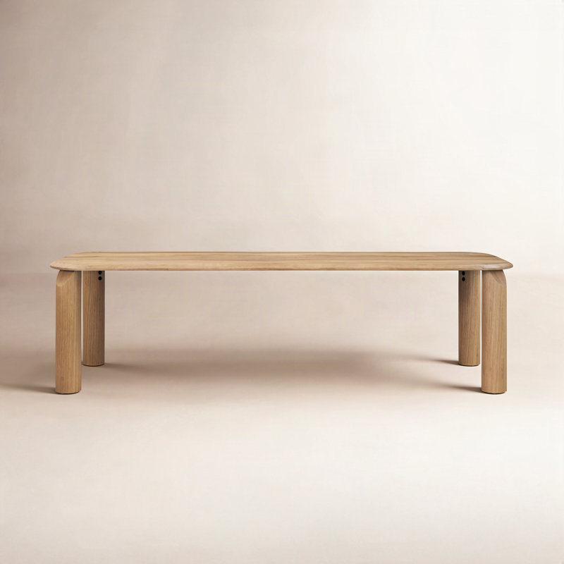 Vienna Dining Table, 30" H x 94.49" L x 41.34" W, Natural