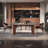French retro modern dining table