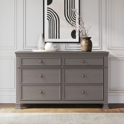 Legacy Westgate 56" Wide 6 - Drawer Solid Wood Double Dresser
