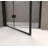 Bifold Shower Door, 1/4"(6Mm) Tempered Glass, Matte Black Aluminum Frame, Explosion Proof Film