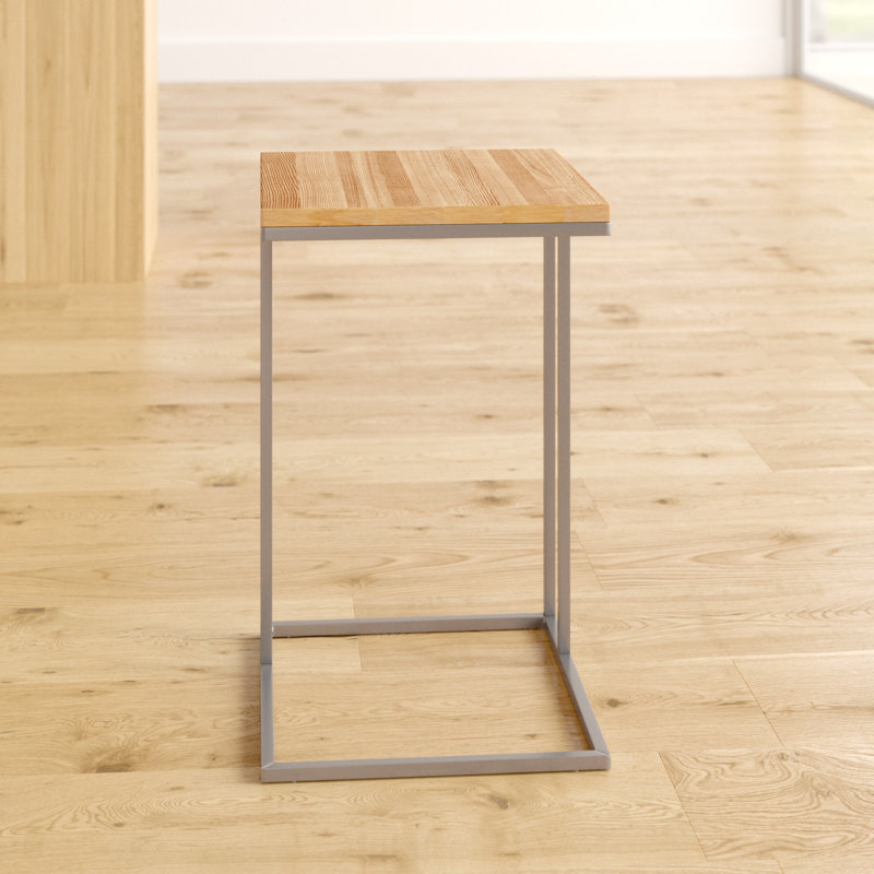 Greenough Side Table, Chrome-plated metal