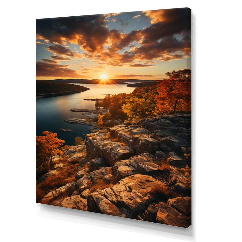 Paysage du Maryland sur toile, H 32 po x l 24 po x P 1 po, Toile tendue