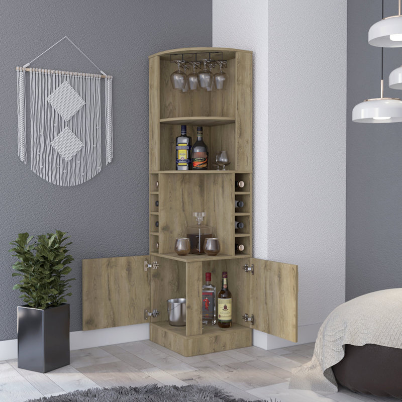 Armoire 8 barres avec finition et beaucoup d'espace de rangement, H 18,04 po x l 18,07 po x P 71,42 po, Beige
