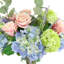 Ornement dans un vase en verre Darla Rose et Hydrangea