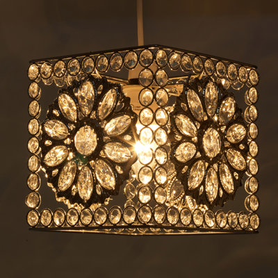 Cauley 1 - Light Clear Chrome Square/Rectangle Pendant