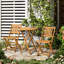 Ensemble bistro 3 pièces en bois d'acacia