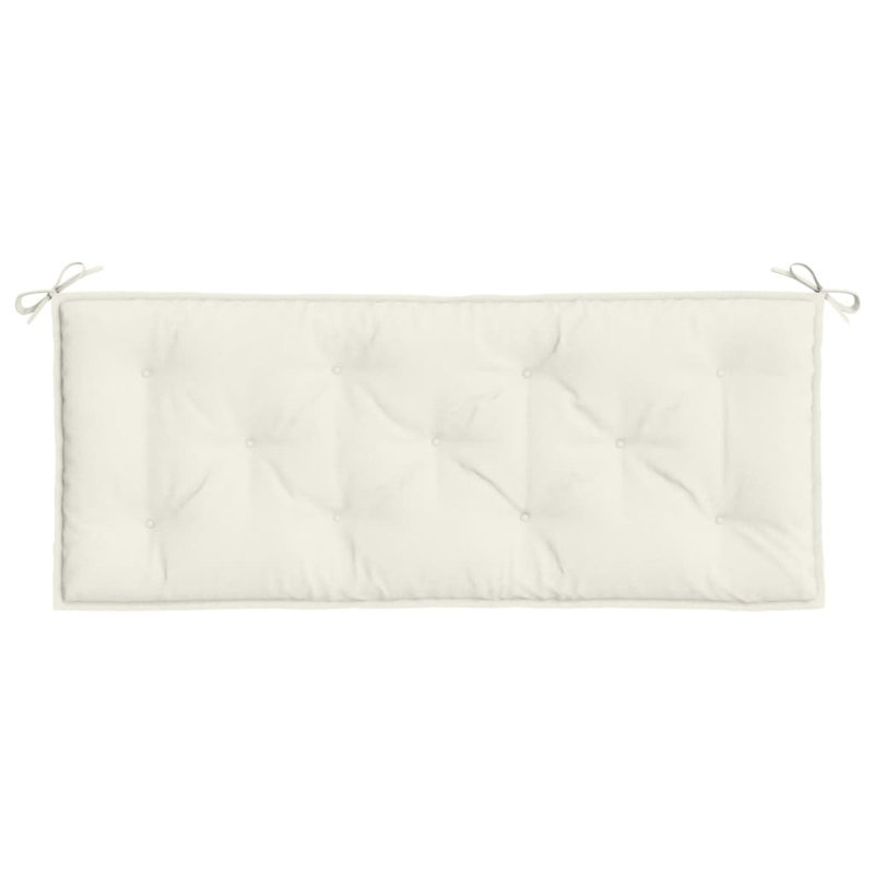 Coussin de banc de jardin Ebern Designs, Mélange de crème, L 47,2 po x P 19,7 po