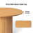 Charleily 47.2'' Solid Wood Round Dining Table-113208118
