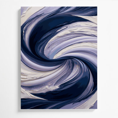 «Abstract Landscape 67», art mural sur toile bleue