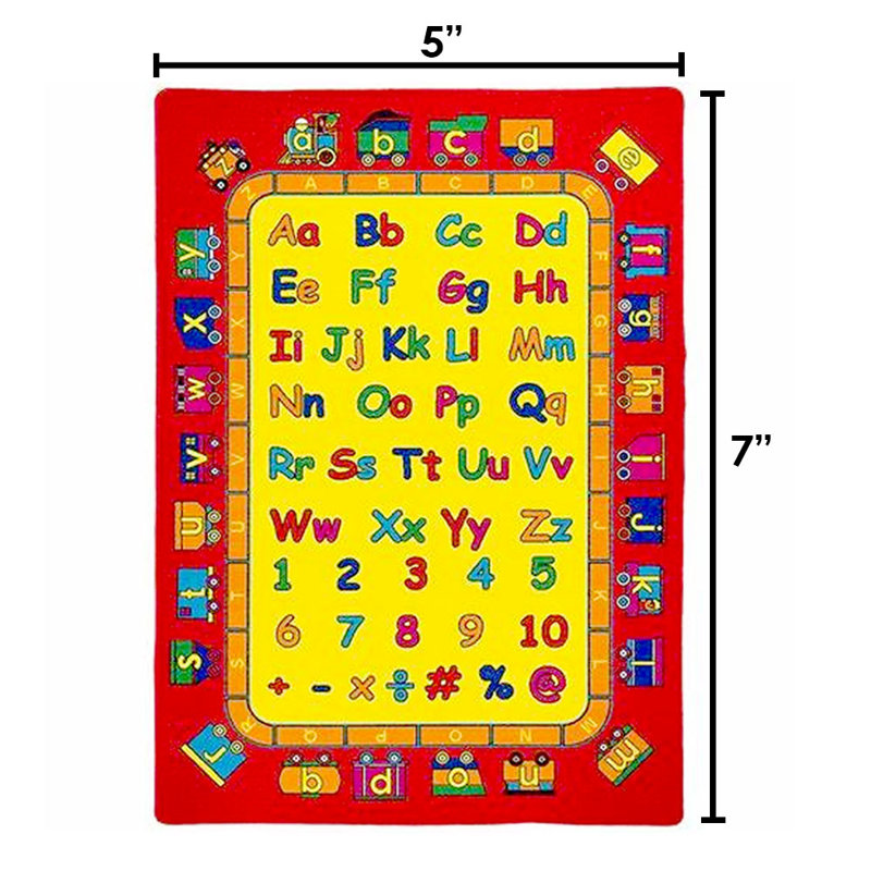 Tapis rouge/jaune à motif géométrique Philpot