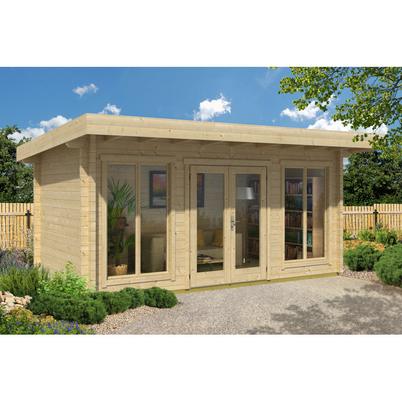 Lasita Dorset 73 - 16 x 8.5 Ft. Premium Log Cabin With Tempered Double Glazing (70mm)