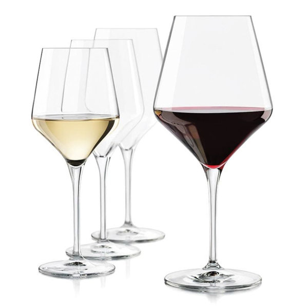 Maestro 12 oz. Stemmed Wine Glassware Set of 4