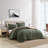Microsude St Nautica Microsuede/Sherpa Reversible Green Comforter Set-88500289