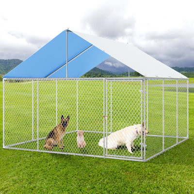 Metal Yard Kennel With Door