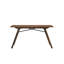 Ensemble de salle à manger 7 pièces - Table rectangulaire en noyer gris, 6 chaises rembourrées, style scandinave, finition grise, sièges confortables, charme irrésistible