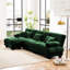 Canapé modulaire de luxe modulaire à 3 places en chenille, en forme de L, avec des coussins d'appoint surdimensionnés et rembourrés