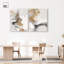 «Golden Whispering Haze», ensemble de 2 décorations murales Boho par Art Remedy, prêt à accrocher, 36 x 45-632432373