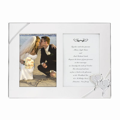 Cadre photo double invitation True Love