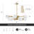  12-Light Dimmable Modern Globe Sputnik Chandelier in Gold-537583913-538134918