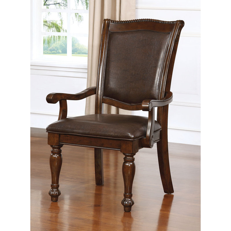 Chaise avec accoudoirs transitionnels l 25 po (2 / RTC), cerisier brun, Cerisier brun, Espresso