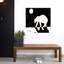 Polar Bear At Night On Arctic Ocean Abstract Contemporary Landscape Nature Wall Art Print 1 Piece Wrapped Canvas Wall Art-1403775053