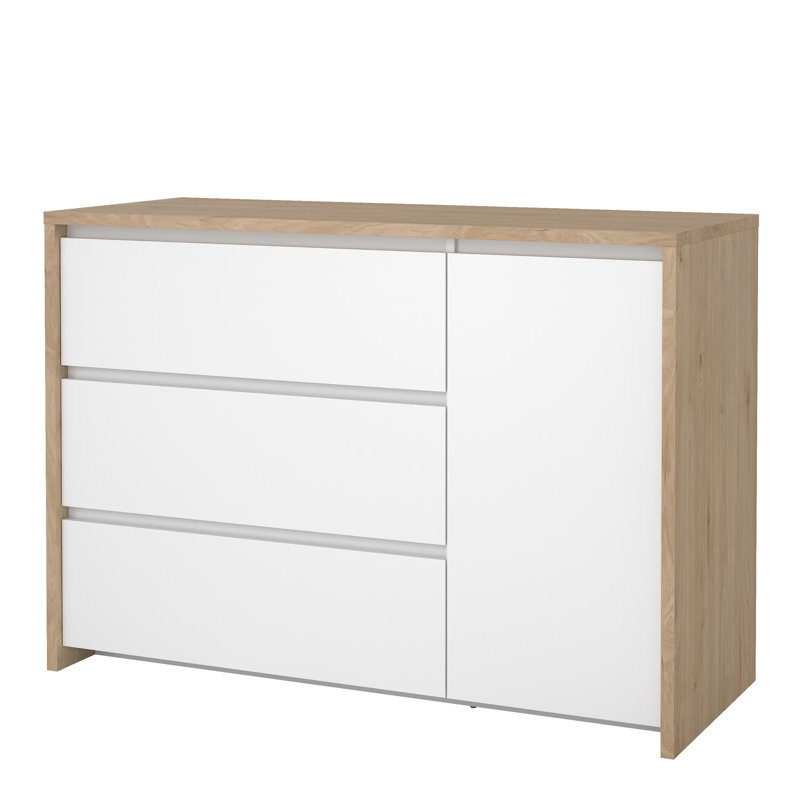 Borislava 118.6cm Sideboard, Brown;White