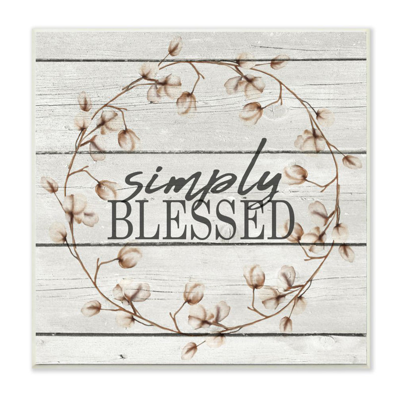 «Simply Blessed Flower Farm», impression sur toile