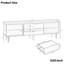Meuble télé de 63 pouces avec détails biseautés et tiroirs rétro pour le salon, la salle à manger et le meuble de divertissement de style rétro. Tiroirs de rangement spacieux. Imperméable. Supports-1129218427