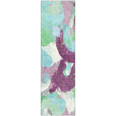 Premium Machine Washable Mouton Abstract Rug