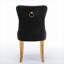 Chaise rembourrée haut de gamme en velours de bois massif-1031544125