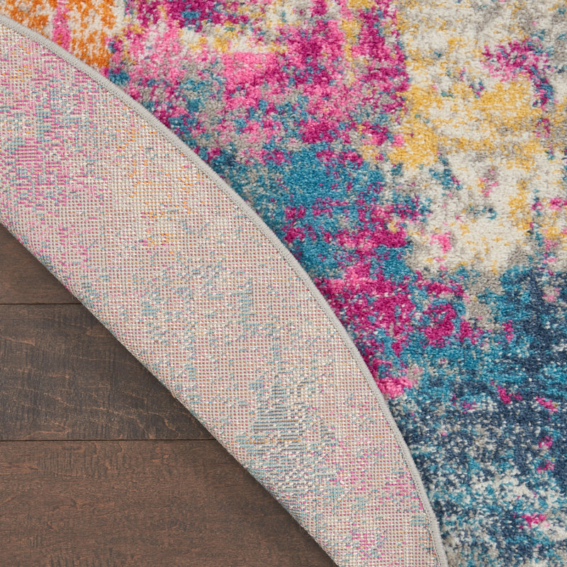 Abstract Area Rug, Round 160cm