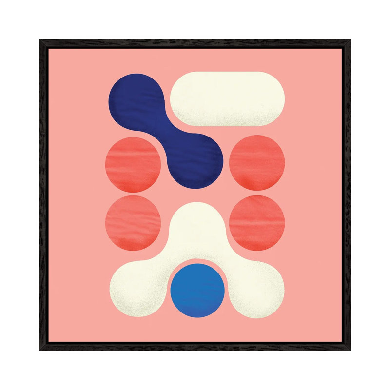 Geometric Abstract III by Show Me Mars - Floater Frame Gallery-Wrapped Canvas Giclée on Canvas, 45.72 cm H x 45.72 cm W