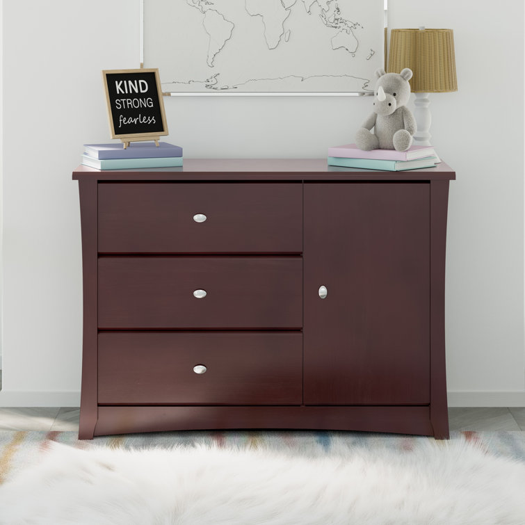 Commode combinée 3 tiroirs Crescent