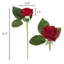 Fleurs artificielles roses - Ensemble de fausses fleurs 11,5 pouces avec tiges pour décoration intérieure 18 pièces-228079770